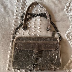 Rebecca Minkoff Gray Suede Shoulder Bag